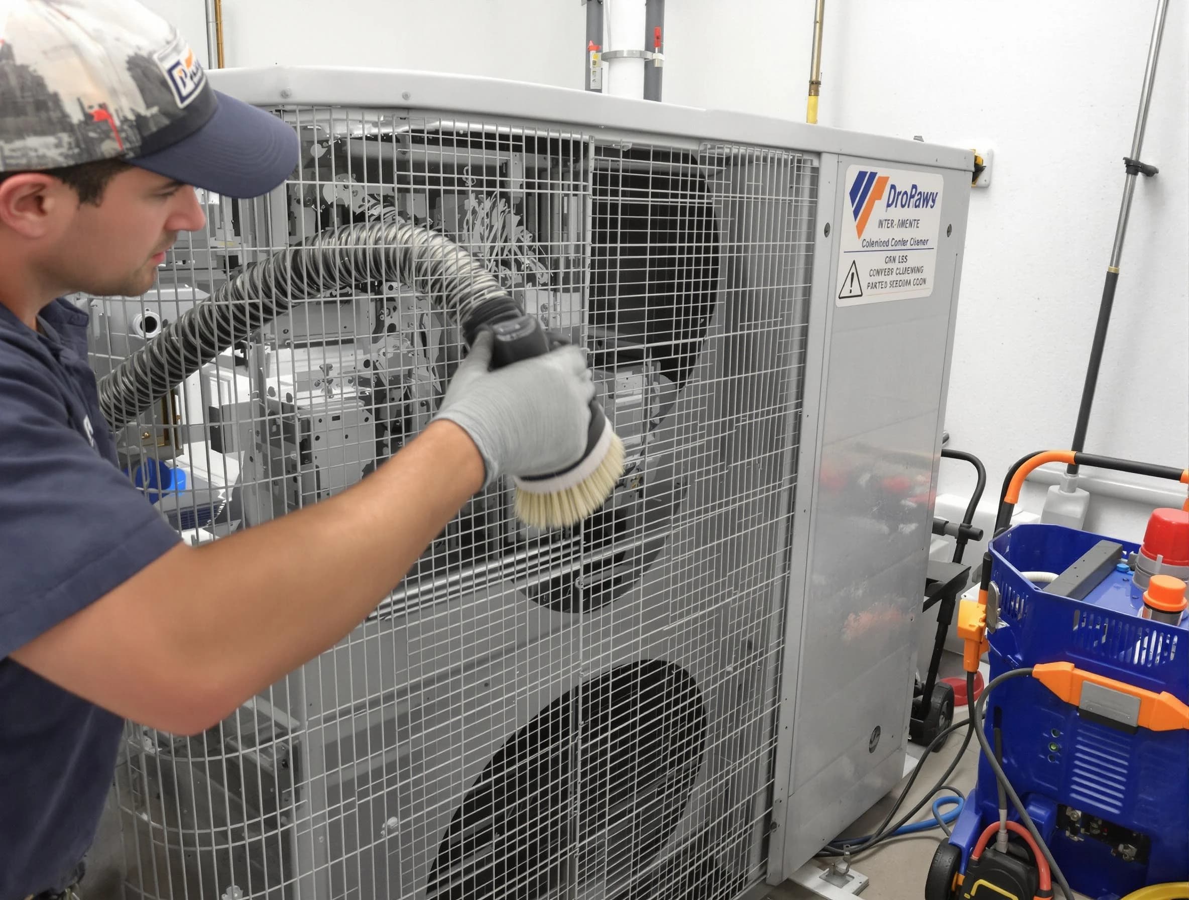 Goodlettsville Air Duct Cleaning specialist performing precision AC coil cleaning for improved system performance in Goodlettsville