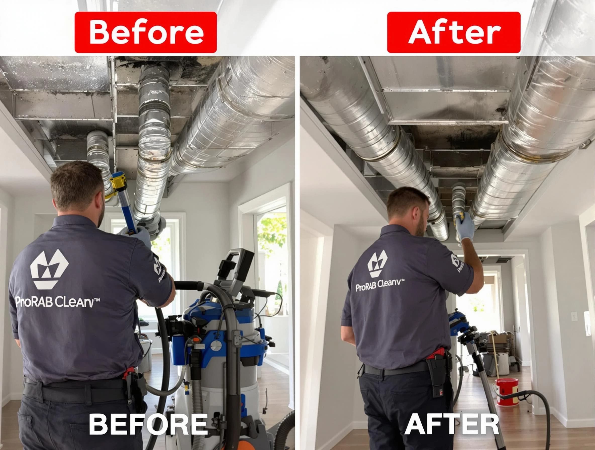 Goodlettsville Air Duct Cleaning expert performing thorough residential duct cleaning in a Goodlettsville home