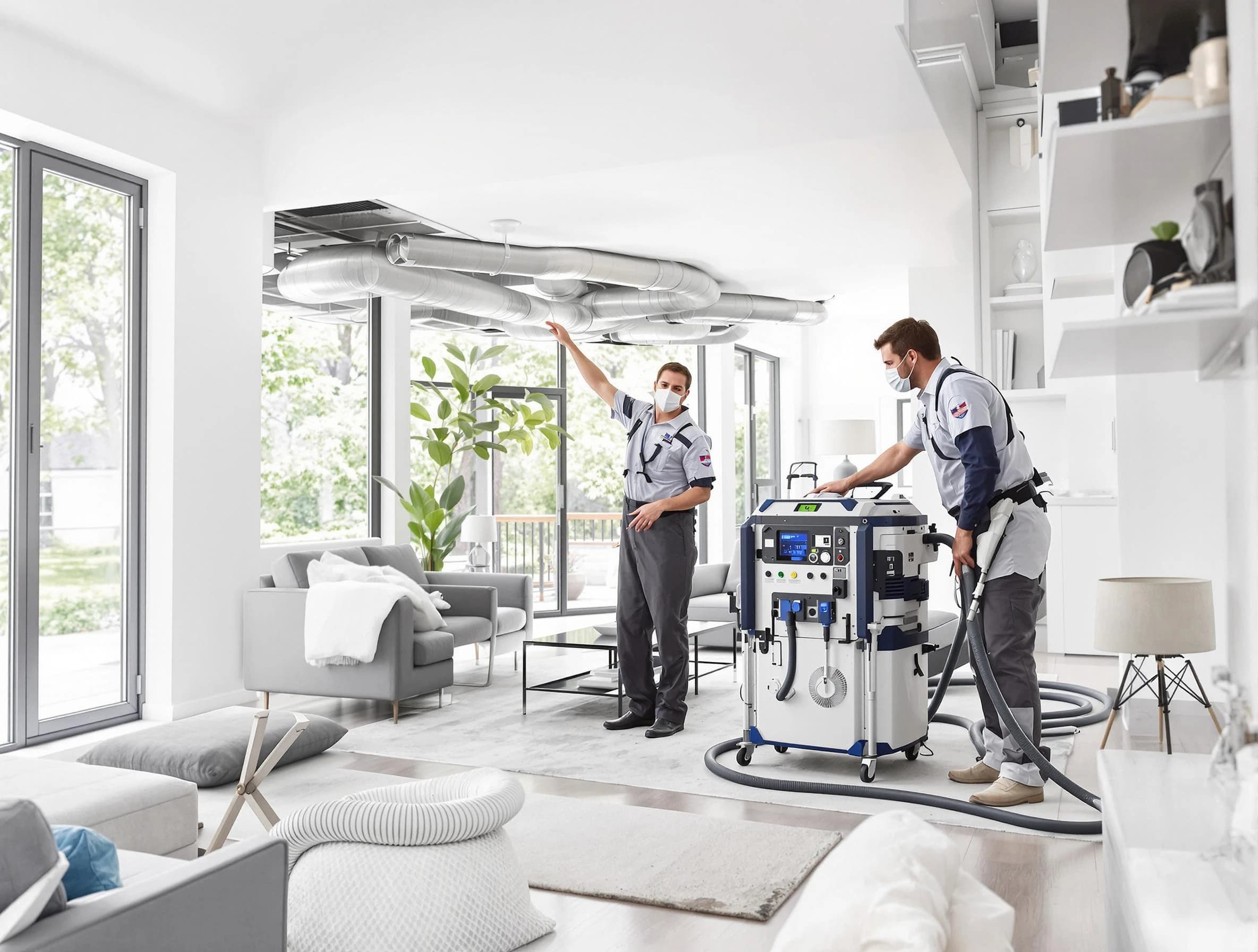 Goodlettsville Air Duct Cleaning professional conducting pure air duct cleaning with state-of-the-art equipment in Goodlettsville