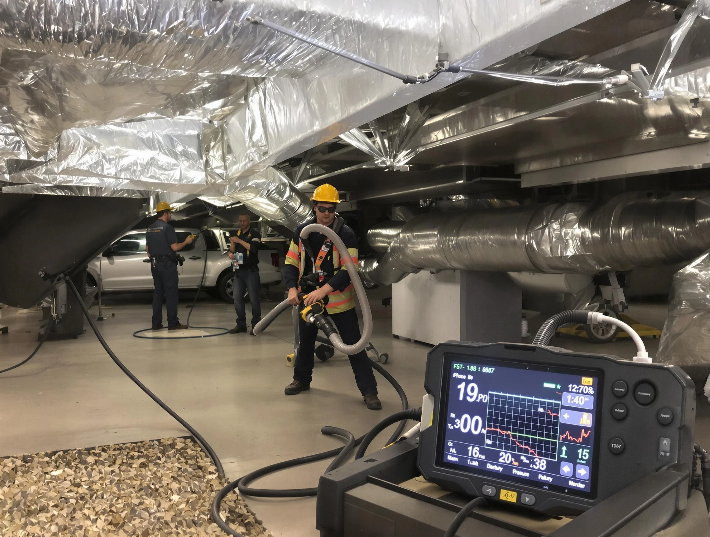Professional negative pressure duct cleaning by Goodlettsville Air Duct Cleaning in Goodlettsville